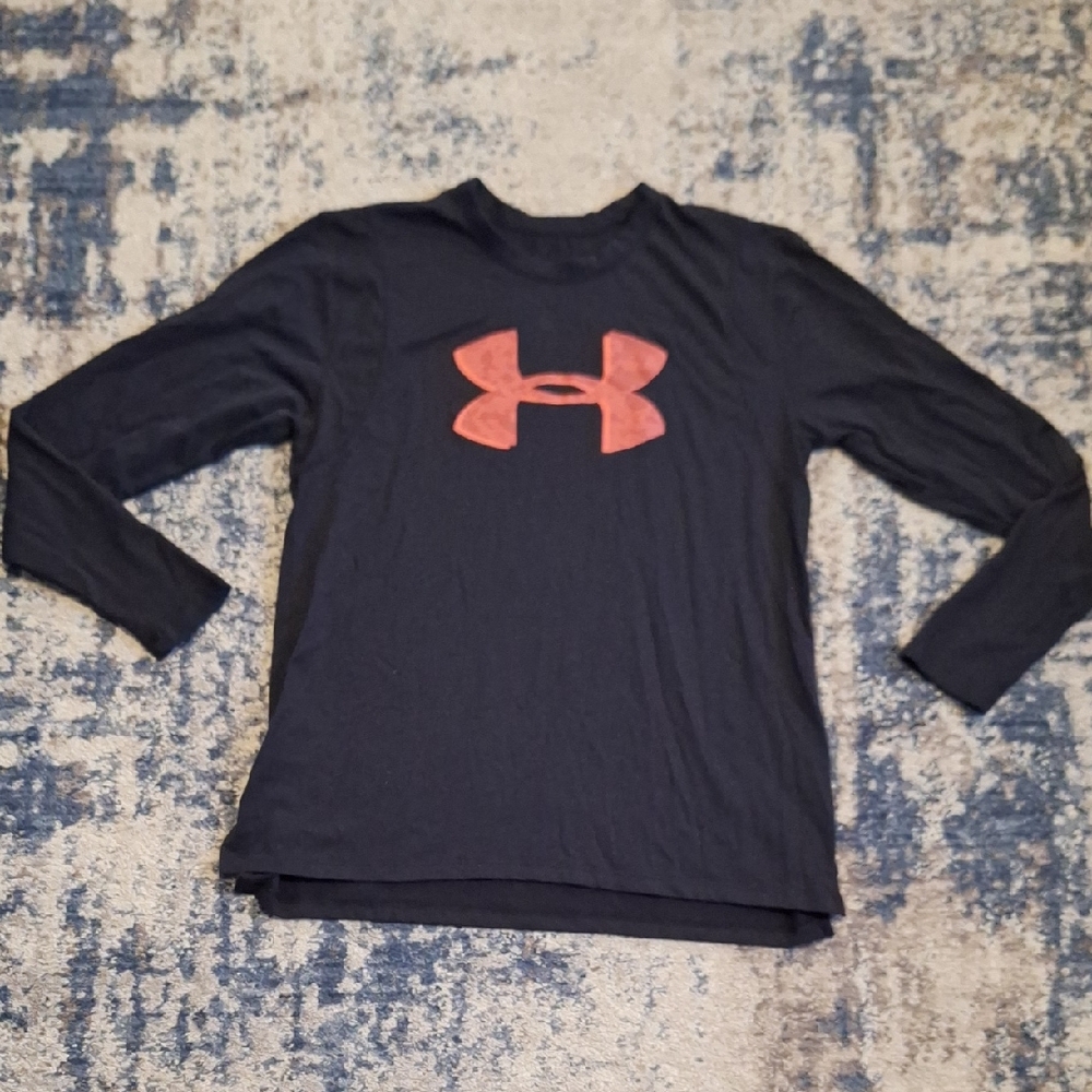 Under Armour Women's HeatGear Loose Long Sleeve Top | Red Logo | Size Small